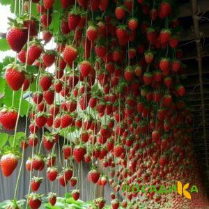 Клубника ампельная Анастасия купить по цене от 370р. в интернет-магазине «Посадика» с доставкой почтой в в Энгельсе и по всей России – [изображение №1].