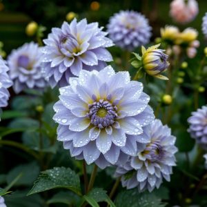 Георгин Акварель купить по цене от 680р. в интернет-магазине «Посадика» с доставкой почтой в в Энгельсе и по всей России – [изображение №1].