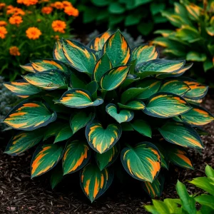 Хоста Бархатный Полог купить по цене от 560р. в интернет-магазине «Посадика» с доставкой почтой в в Энгельсе и по всей России – [изображение №1].